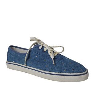 Sebastian quilted blue studded man made shoes